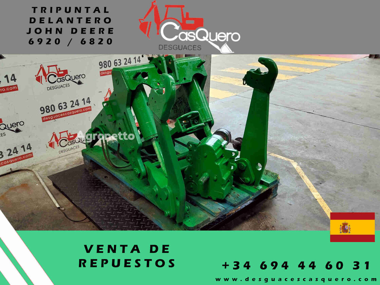 Front linkage for John Deere 6920 / 6820 wheel tractor for sale | Agronetto US Front linkage for John Deere 6920 / 6820 wheel tractor - Agronetto