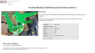 وصلة أمامية لـ جرار بعجلات John Deere Serie 5