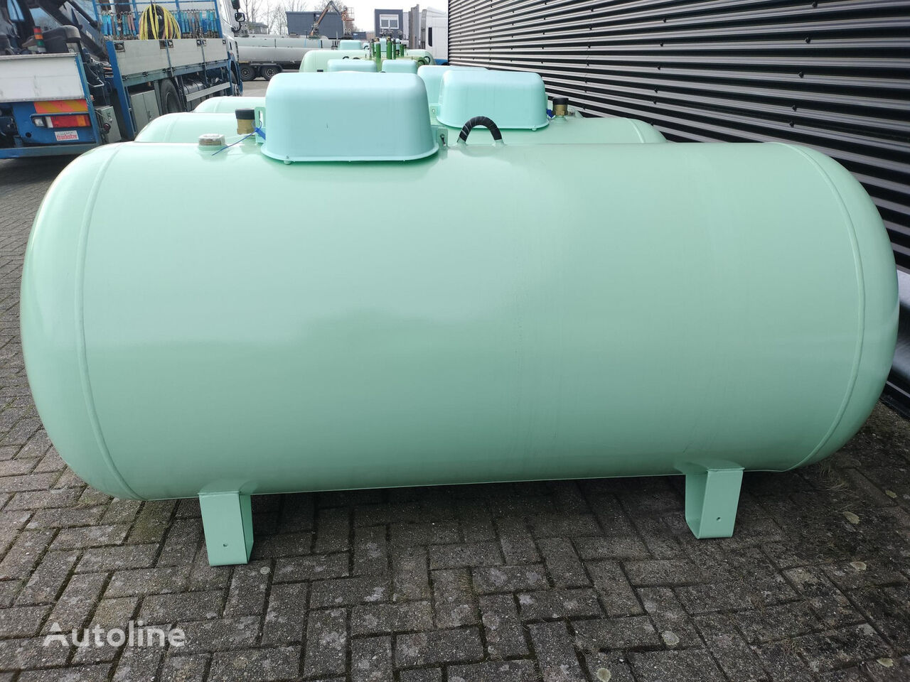 トラックのためのVisser De Propaan/Butaan LPG tank 1600 (0,8 ton) Gastank, Gas, Gaz, LPG 燃料タンク