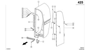 panou de sigurante DRZWI 0007942624 pentru combină de recoltat cereale Claas Lexion 600