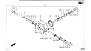 0006948280 gear shaft for Claas Lexion 600 grain harvester