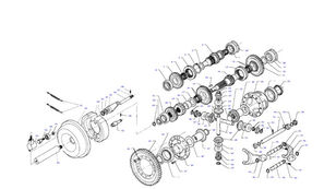 轮式拖拉机 Massey Ferguson MF 30 32 的 gear shaft D46145000