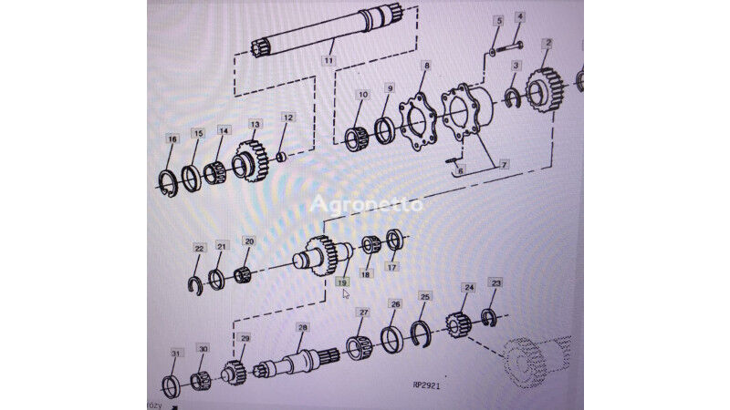 R71318 eje de engranaje para John Deere 4555 tractor de ruedas - Agronetto