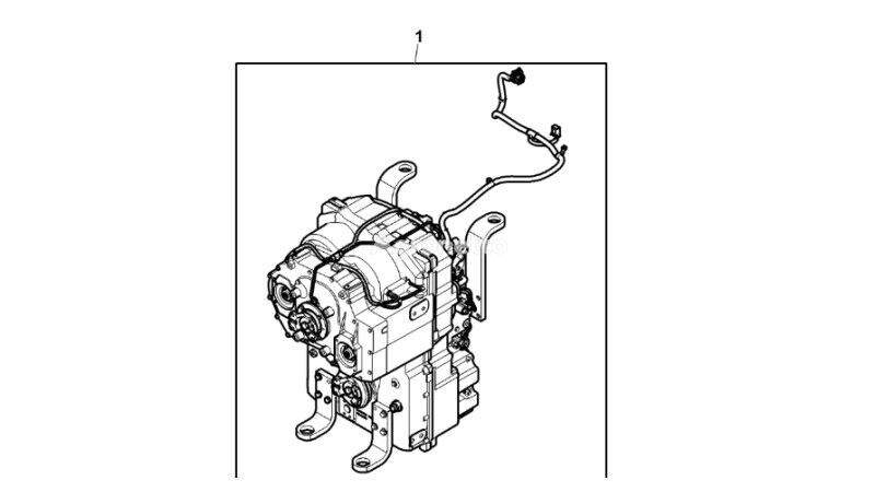 RM100096 gearbox for John Deere 9470RX crawler tractor