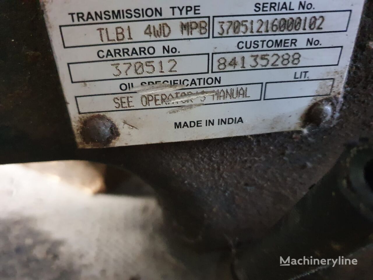 prevodovka Carraro TLB1-370512 na rýpadla-nakladača Case New Holland / CNH