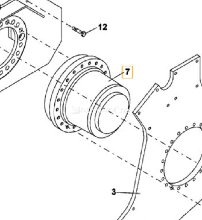 Case ND107216 ND107216 gearbox for SV208 SV208D SV210 construction equipment