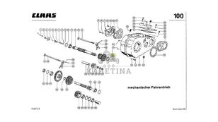Claas Dominator 96 Versnellingsbak 0006094651 00 0609 465 1 00007 voor Claas