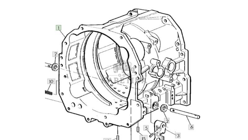 John Deere Carter de boîte de vitesses 6800 6900 PowrQuad Pièces détachées pour Power Quad RE63 pour John Deere - Agroline