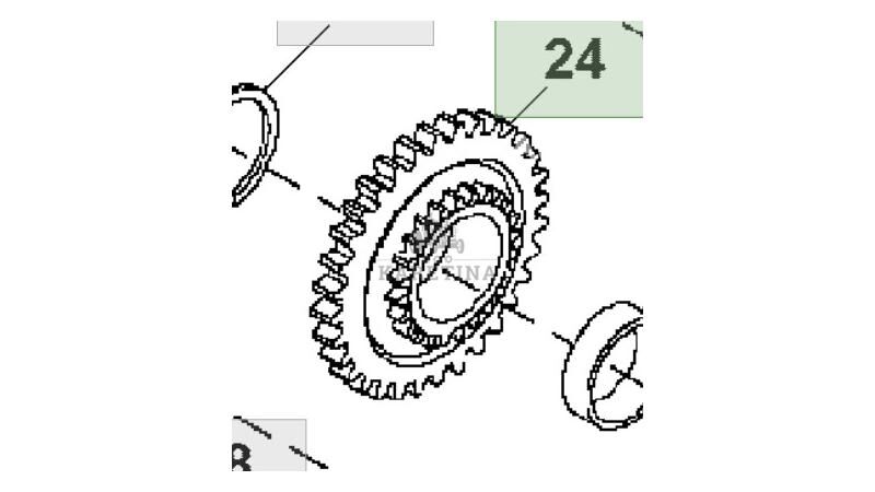 John Deere 8110 8210 8310 8410 Gear Mode Sprocket PARTS R108449 gearbox for John Deere - Agroline