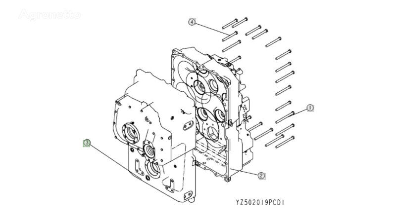 John Deere 9620 DF500 YZ502255 mjenjač