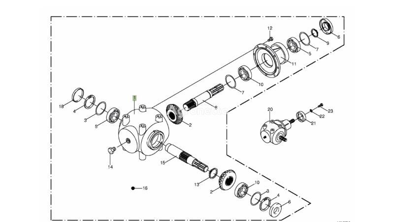 Krone Big M II 009557060 gearbox