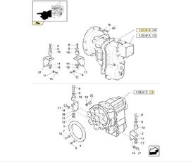 boîte de vitesses pour tractopelle New Holland B110B