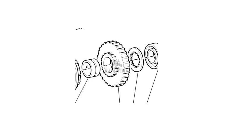 New Holland T7 T6050 TM165 TM155 TM150 TM140 TM145 TM180 Koło Zębate 5164729 gearbox for New Holland - Agroline