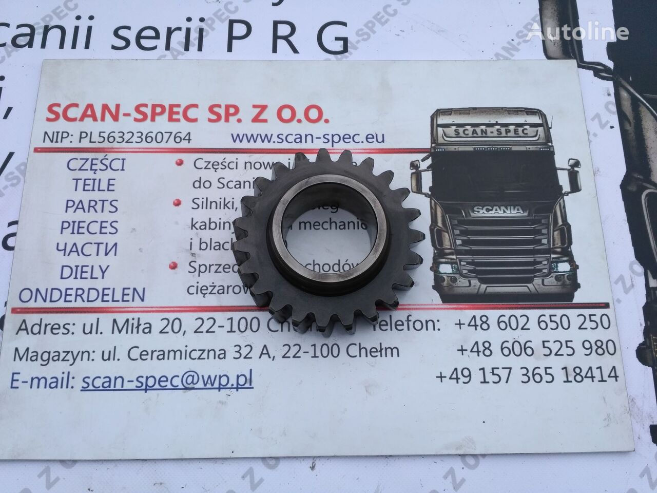 skrzynia biegów Scania Koło zębate biegu wstecznego GRS985 1476274 do ciągnika siodłowego Scania P R G T