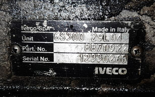 bo&icirc;te de vitesses ZF 65 C 15 8870922 pour v&eacute;hicule utilitaire IVECO DAILY III Flatbed