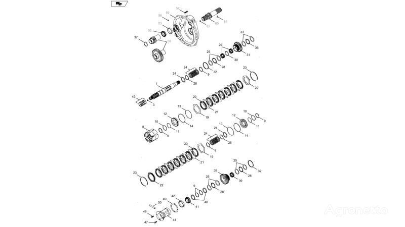 230042A1 engranaje para caja de cambios para New Holland T6090 tractor de ruedas