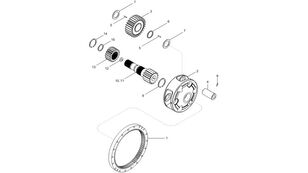 310695A1 gearbox gear for New Holland T6090 T6070 wheel tractor