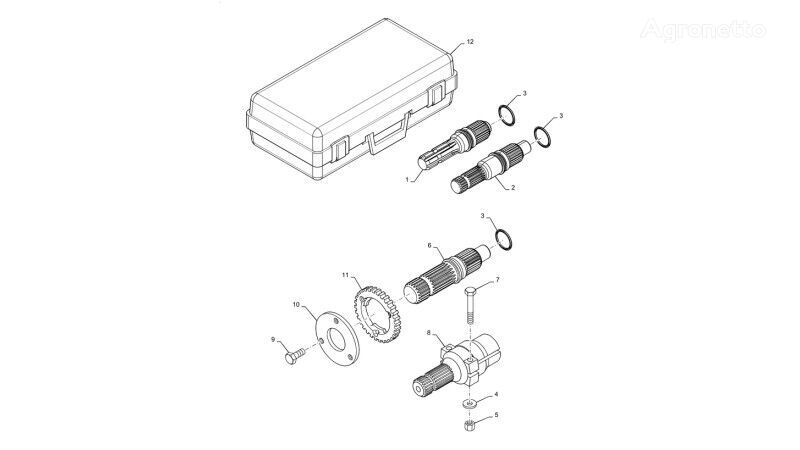 pignon de boîte de vitesses 84306936 pour tracteur à roues New Holland T6090