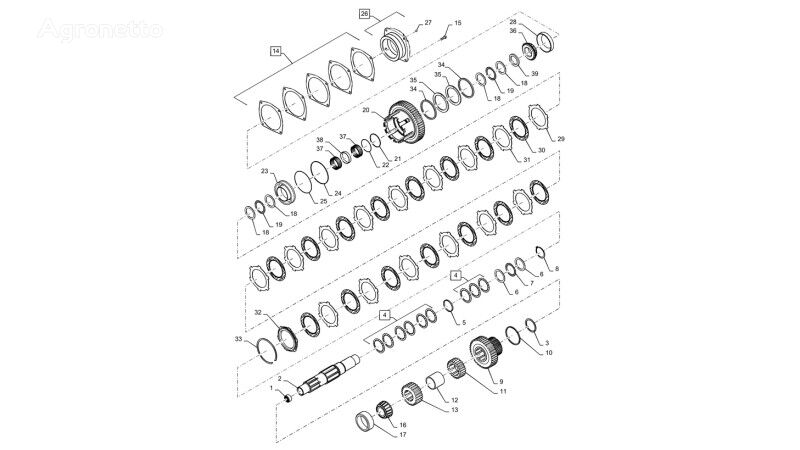 220057A1 engranaje para caja de cambios para New Holland T6090  tractor de ruedas