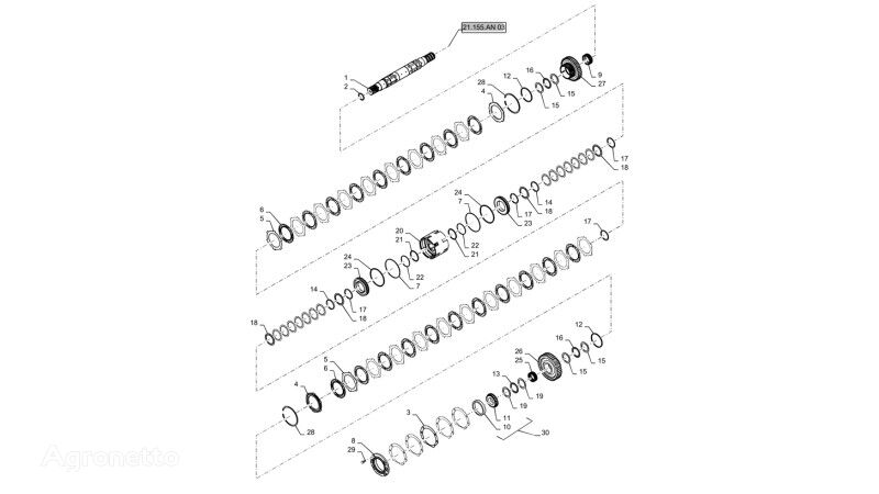 1285982C1 girkassegir for New Holland T6090 hjul traktor