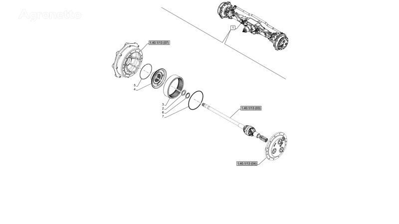 72t 87330371 gearbox gear for New Holland T6010  wheel tractor