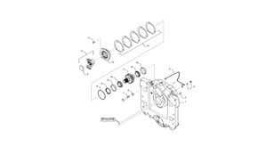 84146335 gearbox gear for New Holland T6090   wheel tractor