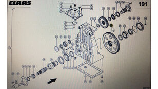 Claas 00 pārnesumkārbas zobrats paredzēts Claas Xerion 3300 3800 riteņtraktora