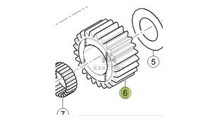 шестерня КПП Claas Arion 610 660 Koło Koronowe Tylnego Napędu 6005029409   60 0502 для трактора колесного Claas Arion 610 660
