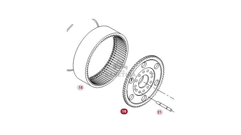 Fendt Vario 1038 1042 1046 1050 GEN 3 Crown Gear F530300220 gearbox gear for Fendt - Agroline