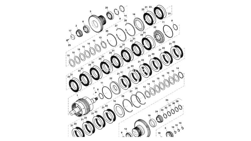 John Deere 9470RX R556419 gearbox gear