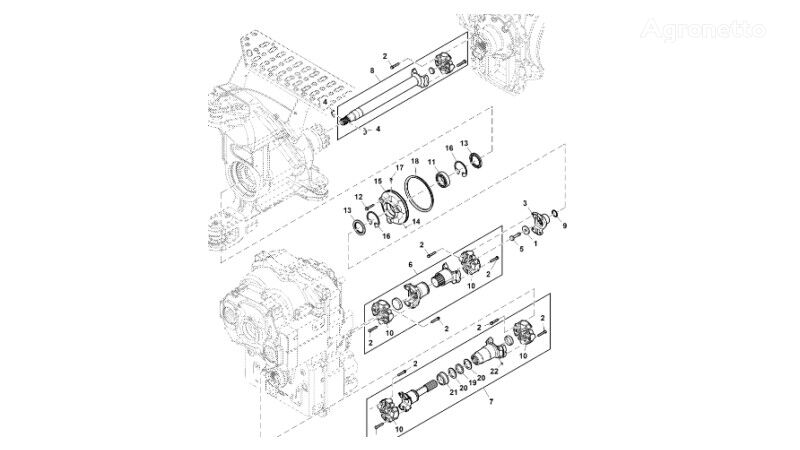 шестерня КПП John Deere 9470RX RE344346