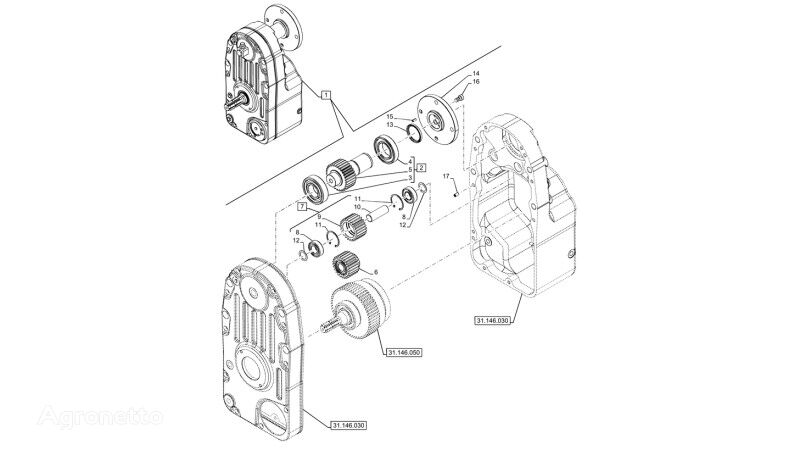 zobnik menjalnika New Holland  47489219 za traktor na kolesih New Holland T60702