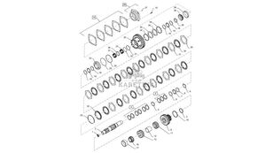 ingranaggio del cambio New Holland T6090 Koło zębate 87439841 per trattore gommato New Holland T6090