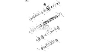 шестерня КПП New Holland T6090 T8330 Kolo zebate napedz 87425380 87425380 для трактора колесного New Holland T6090 T8330