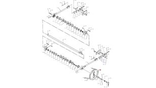 полуось D28482006 для зерноуборочного комбайна Massey Ferguson MF 30