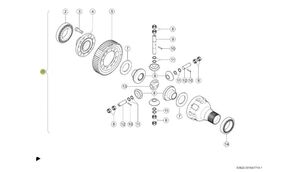 0007742703 half-axle for Claas Jaguar 970 forage harvester