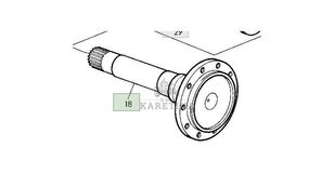 b&aacute;n trục R105836 d&agrave;nh cho m&aacute;y k&eacute;o b&aacute;nh lốp John Deere 6810 6910