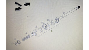 half-axle for Claas Axion 870-810 wheel tractor