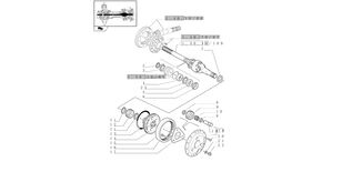 полуось New Holland Wałek 12/14t 84194852 для трактора колесного New Holland T6090 T6070