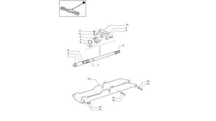 Wał napędowy 87583760 palier para New Holland  T6010 tractor de ruedas