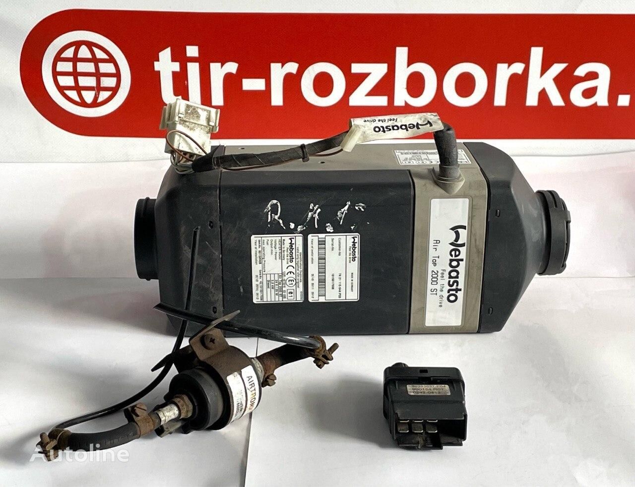 chauffage autonome Webasto Pichka avtonomna WEBASTO AT 2000 D 24V/25W 2.0 KW (komplekt) pour tracteur routier Renault