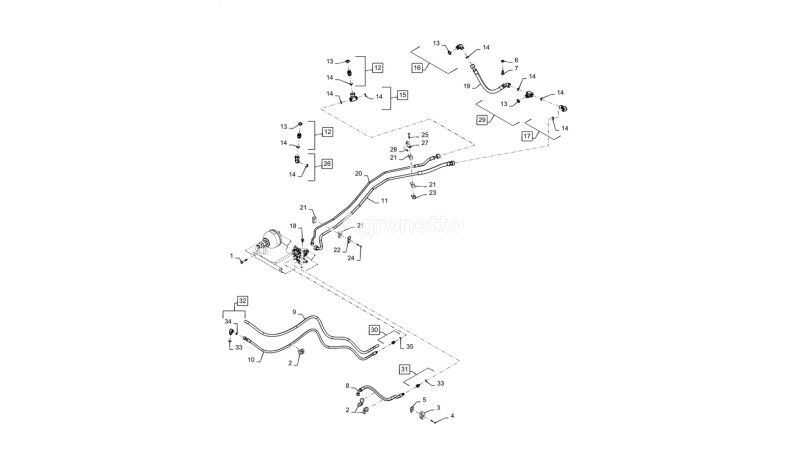 84280798 manguera para New Holland T6090 T6070  tractor de ruedas