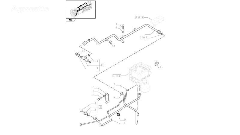 manguera para New Holland T6090  tractor de ruedas