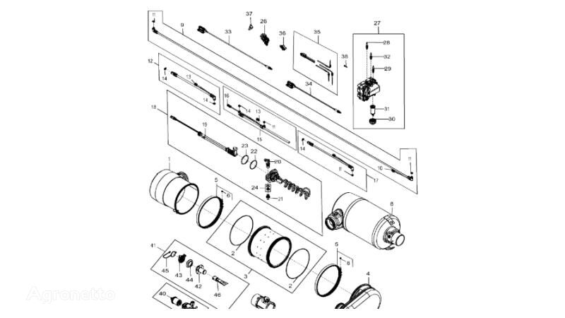 маркуч John Deere 9470RX DZ113640