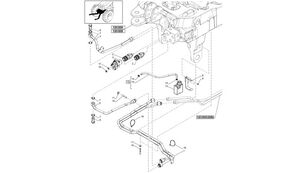 New Holland T6010 T6090 T6070 Rurka 48058334 48058334 manguera para New Holland T6010 T6090 T6070  tractor de ruedas