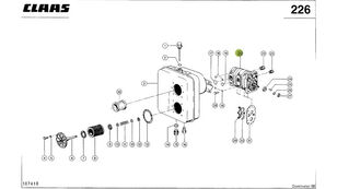 cilindru hidraulic 0006568601 pentru combină de recoltat cereale Claas Dominator 98