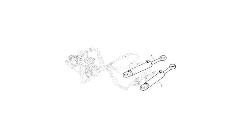 Silinder hidraulik RE231216 untuk John Deere 9470RX dijual | Agronetto ID Silinder hidraulik RE231216 untuk John Deere 9470RX - Agronetto