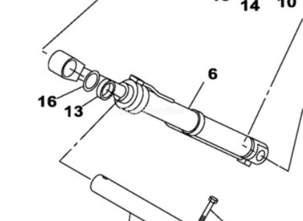 Case 47837915 LH 47837915 hydraulic cylinder for Case CX330 CX350 CX350B CX350C CX360B CX370B CX370C excavator - Machineryline