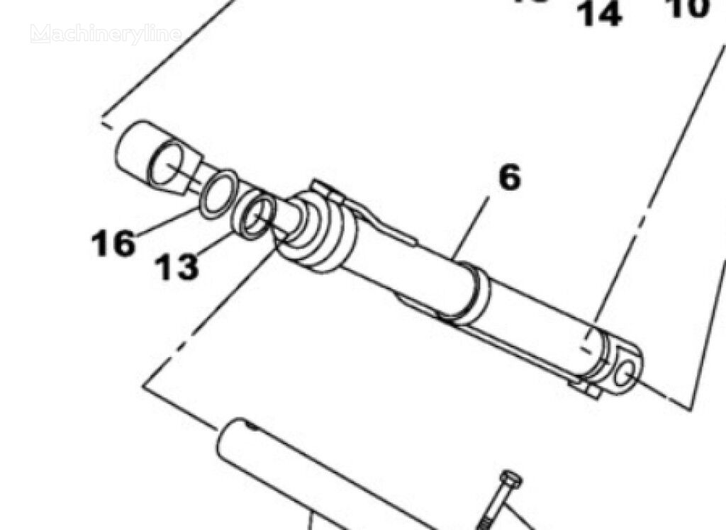 hydraulický válec Case KSV1926 LH KSV1926 pro CX330 CX350 CX350B CX350C CX360B CX370B CX370C