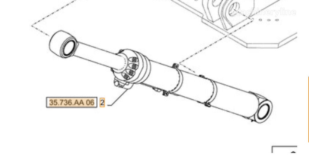 Case KTV20650 KTV20650 cilindro hidráulico para CX490D CX500D maquinaria de construcción